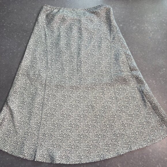 Sienna Sky Black & White Abstract Print Midi Skirt - Size Small - Picture 2 of 9